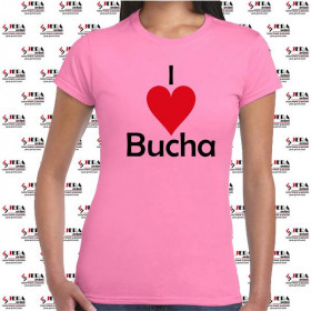 Футболка "I Love Bucha " жіноча Футболка "I Love Bucha " жіноча