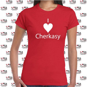 Футболка "I Love Cherkasy " жіноча Футболка "I Love Cherkasy " жіноча