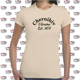 Футболка "Chernihiv, Ukraine, Est 907" жіноча Футболка "Chernihiv, Ukraine, Est 907" жіноча