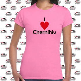 Футболка "I Love Chernihiv " жіноча Футболка "I Love Chernihiv " жіноча