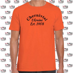 Футболка "Chernivtsi, Ukraine, Est 1408" чоловіча Футболка "Chernivtsi, Ukraine, Est 1408" чоловіча
