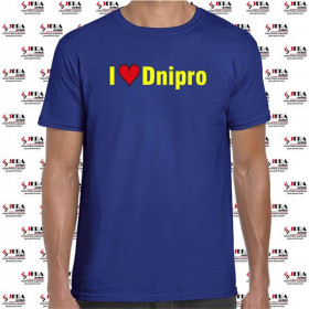 Футболка "I love Dnipro" чоловіча Футболка "I love Dnipro" чоловіча