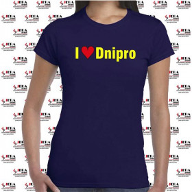 Футболка "I love Dnipro" жіноча Футболка "I love Dnipro" жіноча