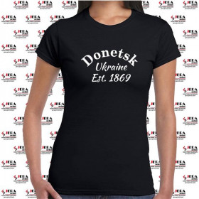 Футболка "Donetsk, Ukraine, Est 1869" жіноча Футболка "Donetsk, Ukraine, Est 1869" жіноча
