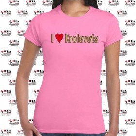Футболка "I Love Krolevets" жіноча Футболка "I Love Krolevets" жіноча