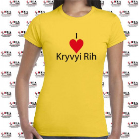 Футболка "I Love Kryvyi Rih " жіноча Футболка "I Love Kryvyi Rih " жіноча