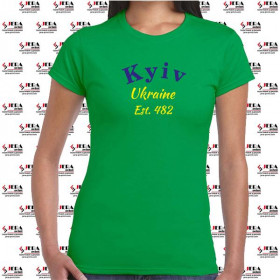 Футболка "Kyiv, Ukraine, Est 482" жіноча Футболка "Kyiv, Ukraine, Est 482" жіноча
