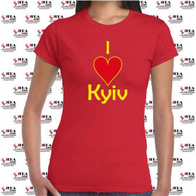 Футболка "I Love Kyiv " жіноча Футболка "I Love Kyiv " жіноча