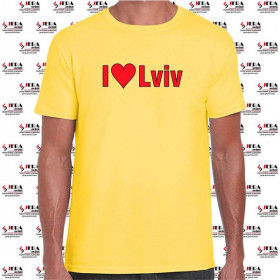 Футболка "I Love Lviv" чоловіча Футболка "I Love Lviv" чоловіча