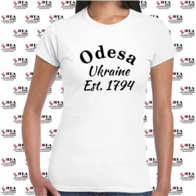 Футболка "Odesa, Ukraine, Est 1794" жіноча