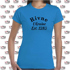 Футболка "Rivne, Ukraine, Est 1283" жіноча