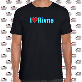 Футболка "I Love Rivne" чоловіча Футболка "I Love Rivne" чоловіча