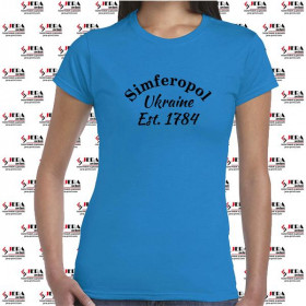 Футболка "Simferopol, Ukraine, Est 1784" жіноча