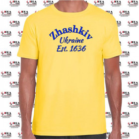 Футболка "Zhashkiv, Ukraine, Est 1636" чоловіча Футболка "Zhashkiv, Ukraine, Est 1636" чоловіча