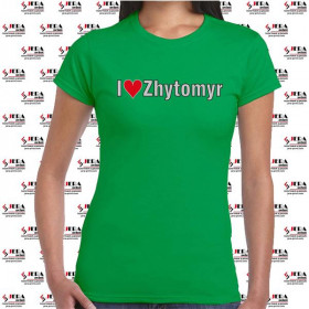 Футболка "I Love Zhytomyr" жіноча Футболка "I Love Zhytomyr" жіноча
