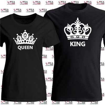 Футболки парні "King&Qween" Футболки парні "King&Qween"
