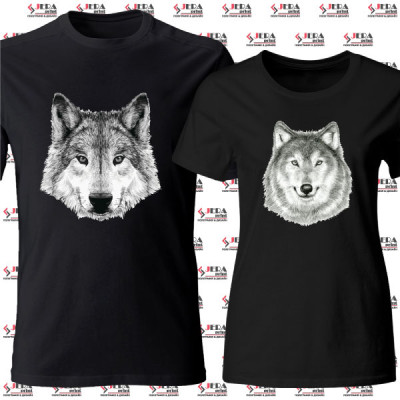 Футболки парні "Wolf and she-wolf"